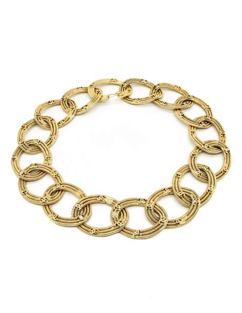 antique chanel chain link necklace.